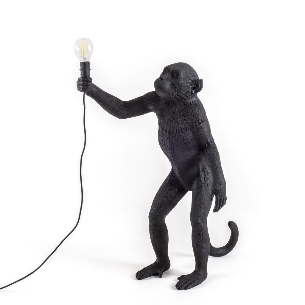 Side view of Standing Monkey Lamp