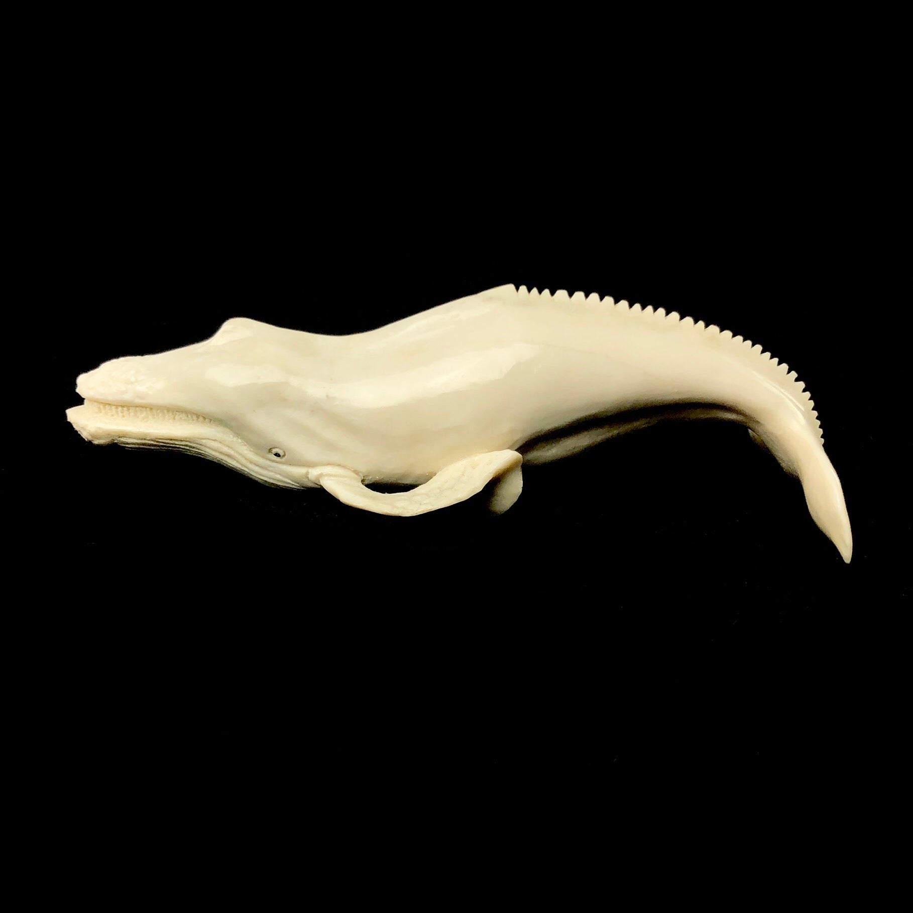 Side view of Whale Carving