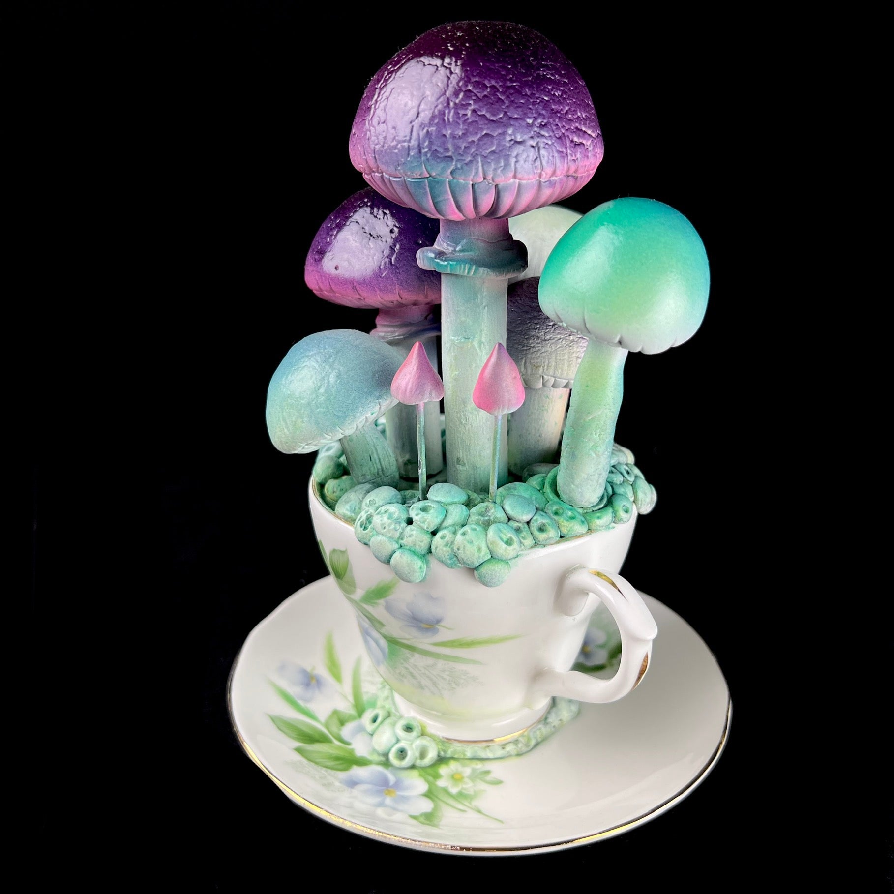 Back view of Duchess Mushroom Teacup