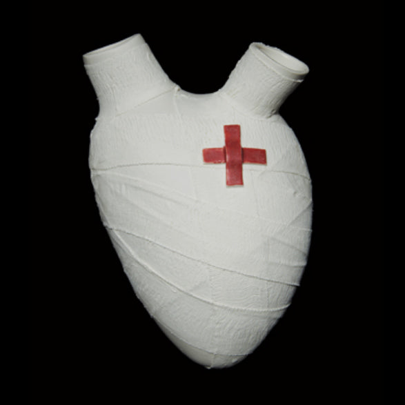 FOS anatomical heart Vase of porcelain